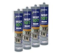 Bostik Mastic Colle de Fixation et d'Étanchéité MSP 107 - Collages Souples et Joints - Intérieur/Extérieur - Multi-Matériaux - Technologie MS Polymères - Sans Solvant ni Isocyanates - Blanc - 290 ml