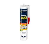 Bostik Mastic Colle de Fixation MSP 118 - Objets Lourds - Intérieur/Extérieur - Tous Supports - Prise Immédiate en 5 Secondes - Formule Hybride Polymère - Solvant - Couleur : Blanc - 290 ml