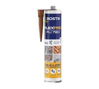 Bostik Mastic Colle Flexpro PU 790 - Colle et Jointe Tous Matériaux - Multi-Usages - Intérieur/Extérieur et Milieux Humides - Formule Polyuréthane Haute Performance - Couleur : Marron - 300 ml