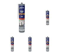 Bostik Mastic de Fixation AFX 110 HIGH GRIP - Fixation Immédiate - Fixation Finale Ultra Résistante - Blanc - Cartouche 310ml (Lot de 5)