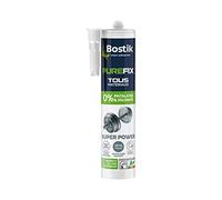 Bostik Mastic de Fixation Super Power - Objets Lourds - Colle Tous Les Matériaux Même Humides - Intérieur et Extérieur - Hybride Polymère - Sans Phtalates et Sans Solvants - Blanc - 290 ml