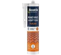 Bostik FIXPRO - Mastic Tuiles Rouge MSP 126 - Mastic Toitures pour Tuiles Canal et Tuiles Siliconées - Prise Rapide - Mastic Hybride Polymère - Couleur Brique - 1 Cartouche 290 ml