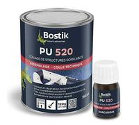 Bostik Colle de fixation PU 520 - 750 ml - avec durcisseur - résistante à l'eau et aux intempéries