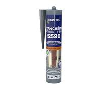 BOSTIK Mastic Silicone d'Étanchéité du Bâtiment Anthracite S590-300 ml | Intérieur et Extérieur - Joints De Calfeutrement - Dilatation - Façade Et Vitrage - Couleur : Gris Anthracite Ral 7016
