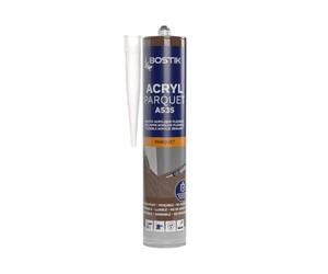 BOSTIK Mastic Spécial Joint et Finition Parquet - Bois Exotique - 300 ml | Acrylique - Finition Pour Parquet et Sols Stratifiés - Séchage rapide - Compatible tous vernis