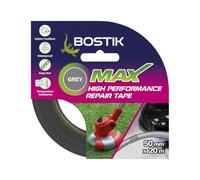 Bostik Max Repair Ruban adhésif imperméable ultra résistant résistant à la chaleur, à l'eau et aux UV pour intérieur et extérieur 50 mm x 20 m Gris