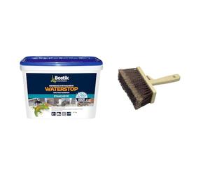 Bostik Membrane d'Étanchéité Waterstop - Jointe, Colle, Rebouche & NESPOLI Brosse rectangulaire avec fibre pvc pour encoller