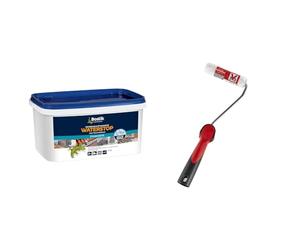 Bostik Membrane d'Étanchéité Waterstop - Jointe, Colle, Rebouche - Réparation de Fuites & V33 Rouleau rénovation 110mm en Polyester, Sans Couleur