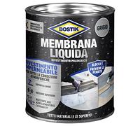 Bostik Membrane liquide Revêtement polymère imperméabilisant élastique Gris étain 1 kg