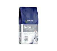 Bostik Plâtre à Modeler - 1 Sac de 5 kg | Moulage et Décorations - Mur et Plafond - Intérieur - Prise Retardée 20 minutes - Blanc