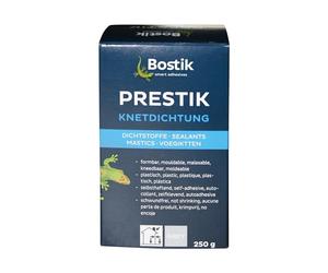 BOSTIK Prestik Mastic à pétrir en plastique durable, sans solvant, anti-rétrécissement, excellente résistance au vieillissement, pour l'intérieur et l'extérieur, 250 g
