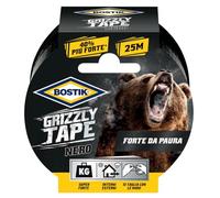 Bostik Ruban toilé Grizzly Tape noir 25 m x 50 mm
