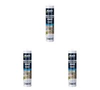 Bostik S300 - Mastic Silicone Etanchéité Bain et Cuisine - Traité Anti Moisissure - Facile à Lisser - Résiste aux Produits d'Entretien - Blanc - Cartouche de 300 ml (Lot de 3)