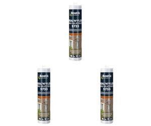 BOSTIK S733 Seal'n´Flex Silicone de construction en silicone universel neutre, résistant à la moisissure, élasticité permanente, compatible avec la peinture, pour l'intérieur et l'extérieur, 300 ml