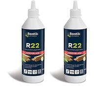 Bostik Vinylique Bois R22 - Colle à Prise Lente pour Assemblage et Placage du Bois - D1 Menuiseries Intérieures, Meubles - Blanc - Biberon 750 g (Lot de 2)
