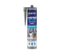 Bostik Waterstop - Membrane d'Étanchéité Toiture, Gouttières et Murs - Réparation Fuites, Infiltrations & Fissures - Résistant UV & Intempéries - Gris - Cartouche 290ml