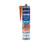 Bostik Waterstop - Membrane d'Étanchéité - Étanchéité Immédiate, Tous Matériaux - Réparation de Fuites, Infiltrations, Fissures - Résistant UV et Intempéries - Couleur Tuile - Cartouche 290ml