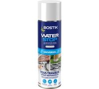 Bostik Waterstop - Membrane Etanchéité en Spray - Tous Travaux Intérieur Extérieur - Application Précise et Colmate - Idéal Zone d'Accès Difficile - Couleur :Gris Clair - Spray 500ml