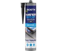Bostik Waterstop Noir 290 ml - Membrane d’Étanchéité Toiture, Gouttières & Murs - Répare Fuites, Infiltrations & Fissures - Résistant UV & Intempéries
