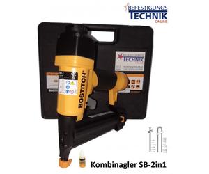Bostitch Agrafeuse combinée SB-2IN1 15-40mm pour DeWalt DPSB2IN1-XJ Prebena E Agrafe Clous J BR-03 +