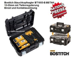 Bostitch BT1855-E-BSTAK 15-55mm Cloueur à tige pour clous à tête refoulé Prebena J BR-03