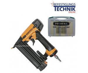 Bostitch BT1855-E Cloueur pneumatique à pointes 15-55 mm + Prebena J-Box 8000 Clous à tête rétreinte J BR-03