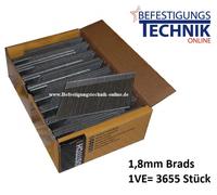 Bostitch FN1528 1,8x45mm Tête de clou refoulé pour N62FNSP-E N60 N62 Tjep VD-15/50 BR-11 3,655M