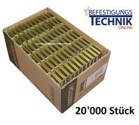 Bostitch Klammern S5 G5562 20mm CNK verzinkt S5650 Prebena L Senco N 851 BEA 155 KL-26 20M