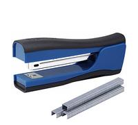 Bostitch Office Dynamo Agrafeuse 4 en 1 avec 420 agrafes, capacité de 20 feuilles, taille-crayon intégré, extracteur d'agrafes et rangement d'agrafes, bleu