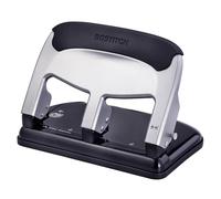 Bostitch Office EZ Squeeze Perforatrice robuste à 3 trous, capacité de 40 feuilles, utilise moins de force, parfaite pour la maison, le bureau, les fournitures scolaires, design élégant, argenté