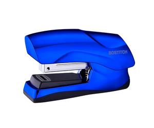 Bostitch Office Heavy Duty Stapler, 40 Sheet Capacity, No Jam, Half Strip, Fits into the Palm of Your Hand, For Classroom, Office or Desk, Metallic Blue