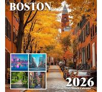 Boston 2026 Calendar: A walk through history, harbor scenes, and urban life