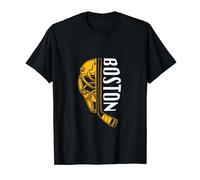 Boston Crosse de casque de hockey vintage T-Shirt