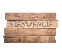 Boston découpe planche bienvenue brun 40x70 cm