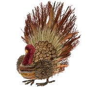 Boston International Figurine de Dinde de 40,6 cm, Lance la brindille et Les Plumes