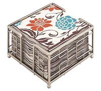 Boston International Hampshire Serviette Lunch Caddy, brosse Nickel