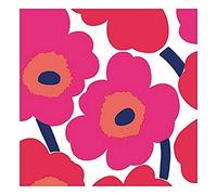 Boston International Ideal Home Range Lot de 20 serviettes de table en papier triple épaisseur Rouge Unikko
