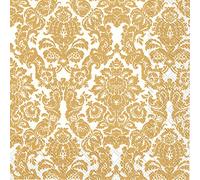 Boston International IHR C797099 Serviettes en papier pour cocktail Blanc/doré