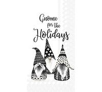 Boston International IHR Lot de 16 serviettes en papier 3 plis pour invités, buffet, vacances d'hiver, Noël