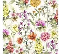 Boston International IHR Lot de 20 serviettes en papier 3 plis Crème Marabella