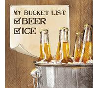 Boston International IHR Lot de 20 serviettes en papier 3 plis, format cocktail