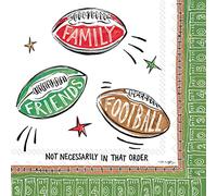 Boston International IHR Lot de 20 serviettes en papier 3 plis Motif football