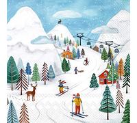 Boston International IHR Lot de 20 serviettes en papier 3 plis Motif Winter Joy