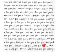 Boston International IHR Lot de 20 serviettes en papier triple épaisseur Motif cœur manuscrit