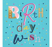 Boston International IHR Lot de 20 serviettes en papier triple épaisseur Turquoise