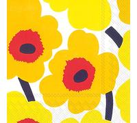 Boston International Ihr Marimekko L552671 Serviettes en papier Motif floral Jaune foncé