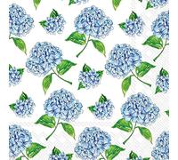 Boston International IHR Rosanne Beck Lot de 20 serviettes en papier 3 plis Motif hortensia