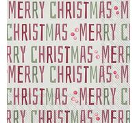 Boston International IHR Serviettes de table en papier 3 plis Motif hiver/joyeux Noël