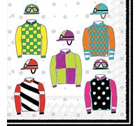 Boston International L017500 Lot de 20 serviettes en papier Jockey Silk