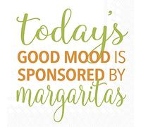 Boston International Rosanne Beck Everyday IHR Lot de 20 serviettes en papier 3 plis, format cocktail, sponsorisées par